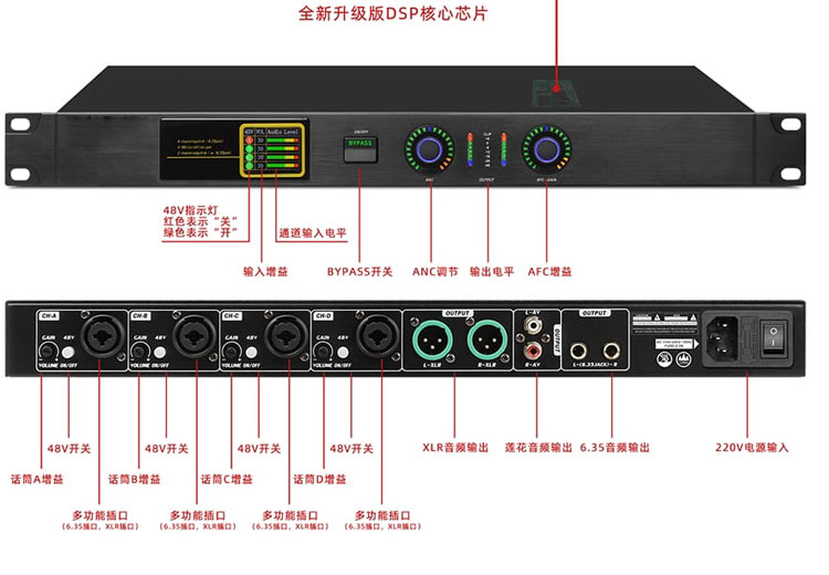 数字自适应反馈抑制器