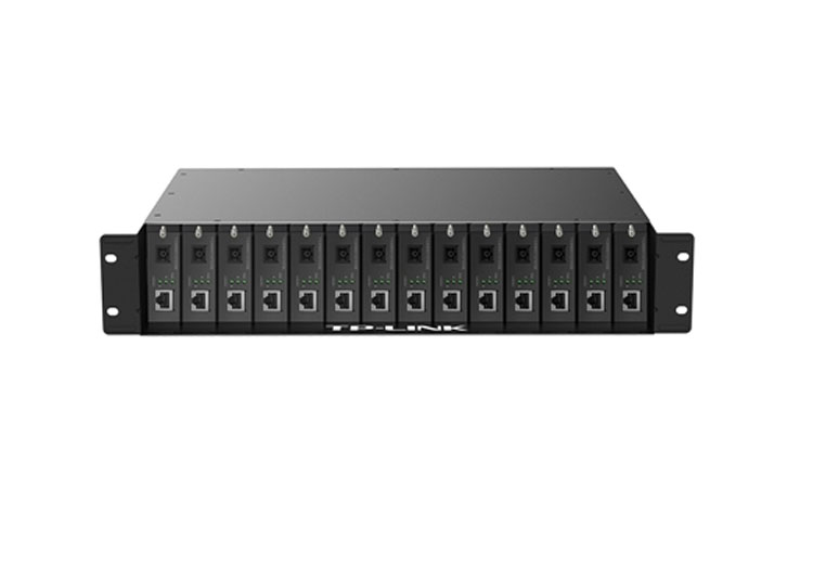 双电源14槽光纤收发器专用机架